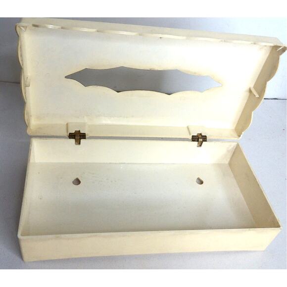 Vintage Wolff Products Floral Tissue Box Holder - Picture 3 of 6